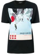 Dsquared2 - Mountain Print T-shirt - Women - Cotton - M, Black, Cotton