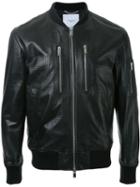 Ovadia & Sons Chest Zip Pockets Bomber Jacket