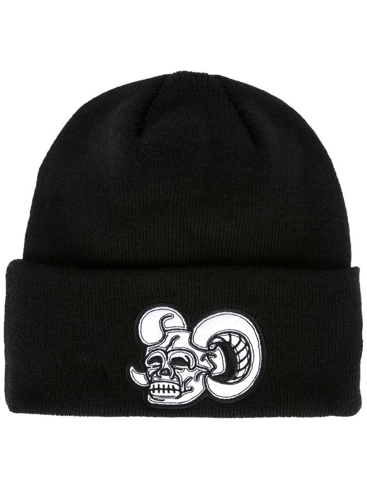 Ktz 'skull' Beanie Hat, Men's, Black, Acrylic