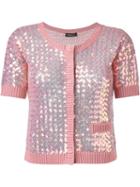 Twin-set Sequin Embellished Cardigan