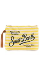 Mc2 Saint Barth Parisienne Striped Clutch - Yellow