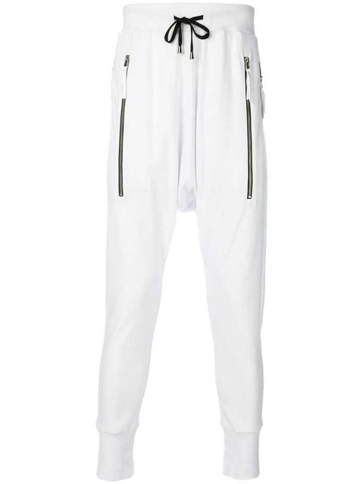Unconditional Zip Pocket Track Pants - White