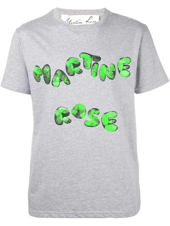 Martine Rose 'finger Print' T-shirt, Adult Unisex, Size: Small, Grey, Cotton