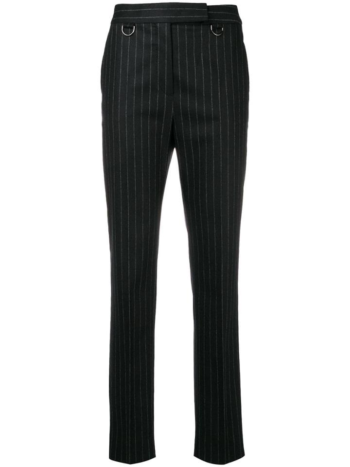 Max Mara Pinstripe Slim-fit Trousers - Black
