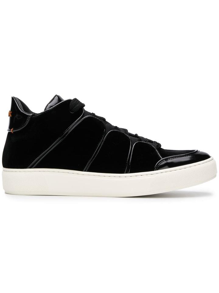 Ermenegildo Zegna Couture Futuristic Shaped Sneakers - Black