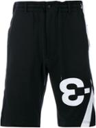 Y-3 Logo Sweatshorts, Men's, Size: Large, Black, Cotton/spandex/elastane