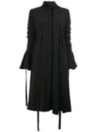 Ellery Flared Longsleeves Dress, Women's, Size: 8, Black, Polyester