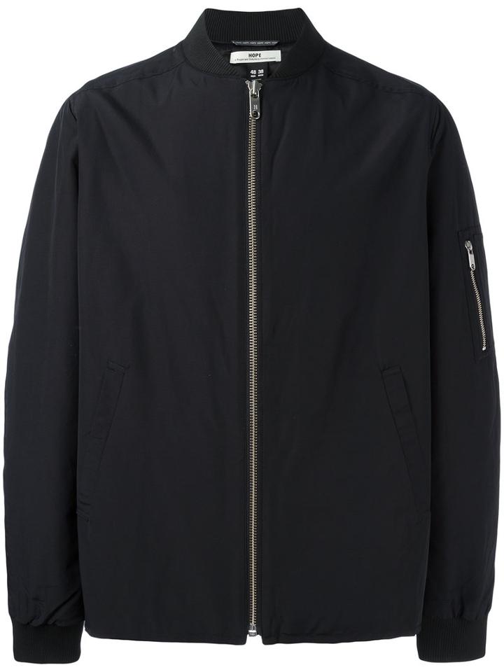 Hope Classic Bomber Jacket, Men's, Size: 50, Black, Cotton/polyamide/polyester/viscose