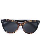 Valentino Cat Eye Sunglasses, Women's, Brown, Pvc