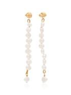 Holly Ryan Gold-plated Pearl Meteor Drop Earrings - White
