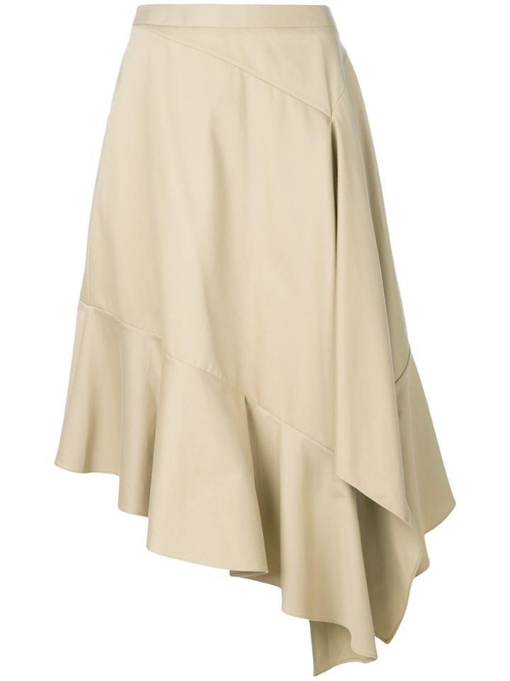 Palmer / Harding Asymmetric Midi Skirt - Nude & Neutrals