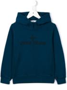 Stone Island Kids Logo Print Hoodie