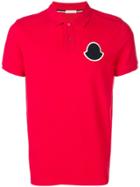 Moncler Logo Patch Polo Shirt - Red