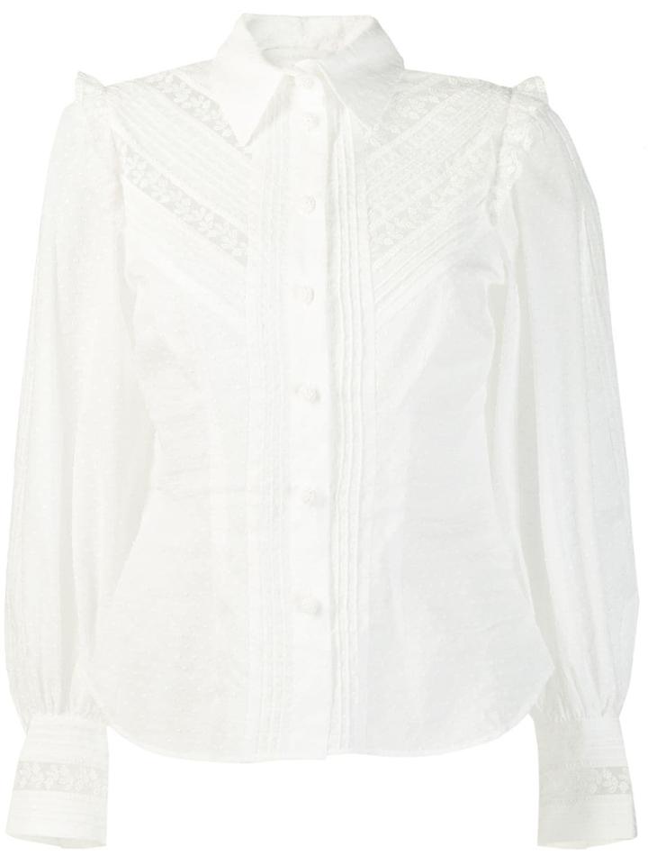 Zimmermann Lace Inserts Shirt - White