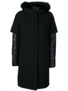 Herno - Hooded Coat - Women - Fox Fur/polyamide/polyester/polyimide - 44, Black, Fox Fur/polyamide/polyester/polyimide