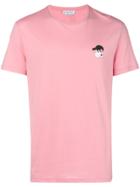 Alexander Mcqueen Skull And Crow T-shirt - Pink & Purple