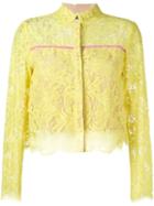 Msgm Lace Cropped Blouse