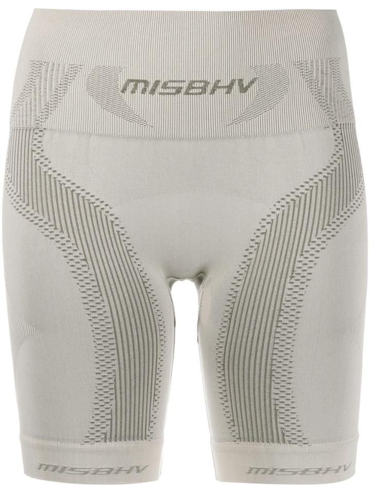 Misbhv Stretch Knit Cycling Shorts - Neutrals
