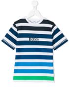 Boss Hugo Boss - Striped T-shirt - Kids - Cotton - 4 Yrs, Toddler Boy's, Blue