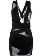 Roberto Cavalli Sheer Short Dress
