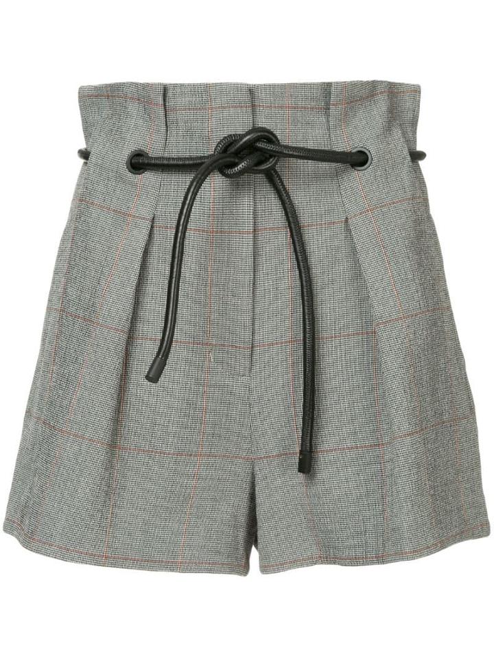 3.1 Phillip Lim Pleated Belted Short - Black