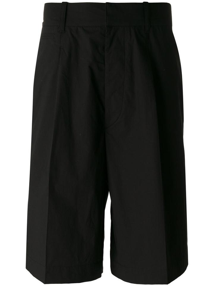 Lemaire Long Shorts, Men's, Size: 48, Black, Cotton