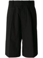 Lemaire Long Shorts, Men's, Size: 48, Black, Cotton