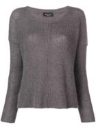 Roberto Collina Long-sleeve Fitted Sweater - Grey