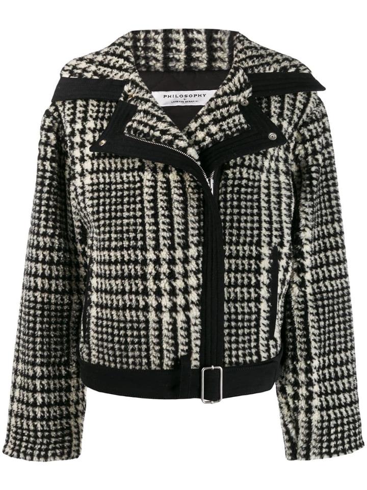Philosophy Di Lorenzo Serafini Double-breasted Houndstooth Jacket -