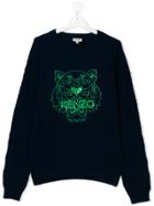 Kenzo Kids Tiger Print Sweatshirt - Blue