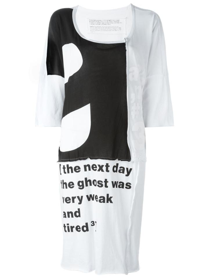 Rundholz Black Label Quote Print Midi Dress