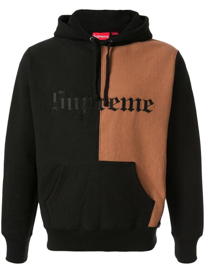 Supreme Split Old English Hoodie - Black