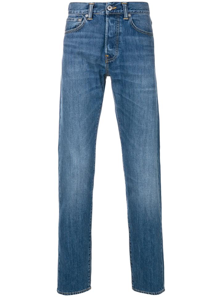 Edwin Straight Leg Stonewashed Jeans - Blue