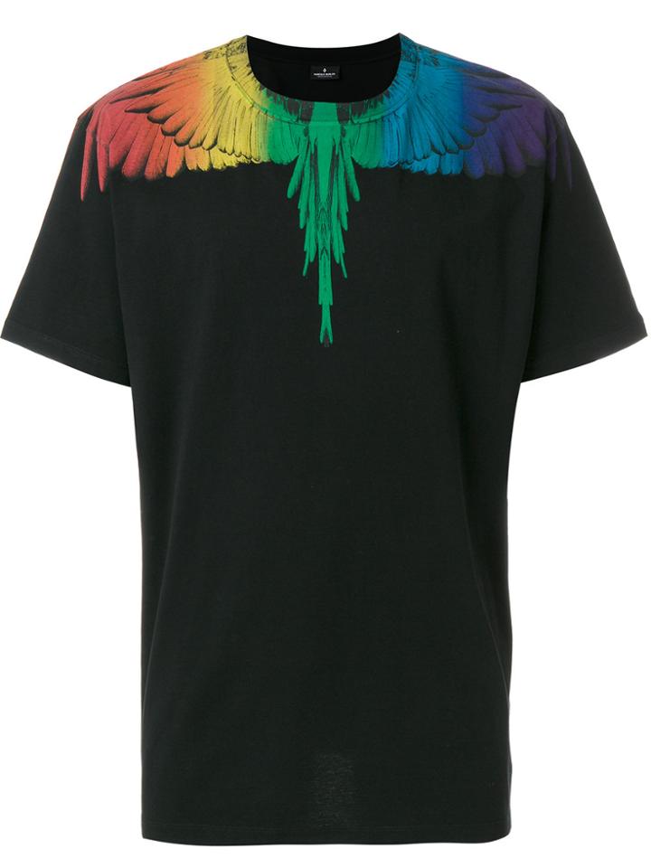 Marcelo Burlon County Of Milan Rainbow Wings T-shirt - Black