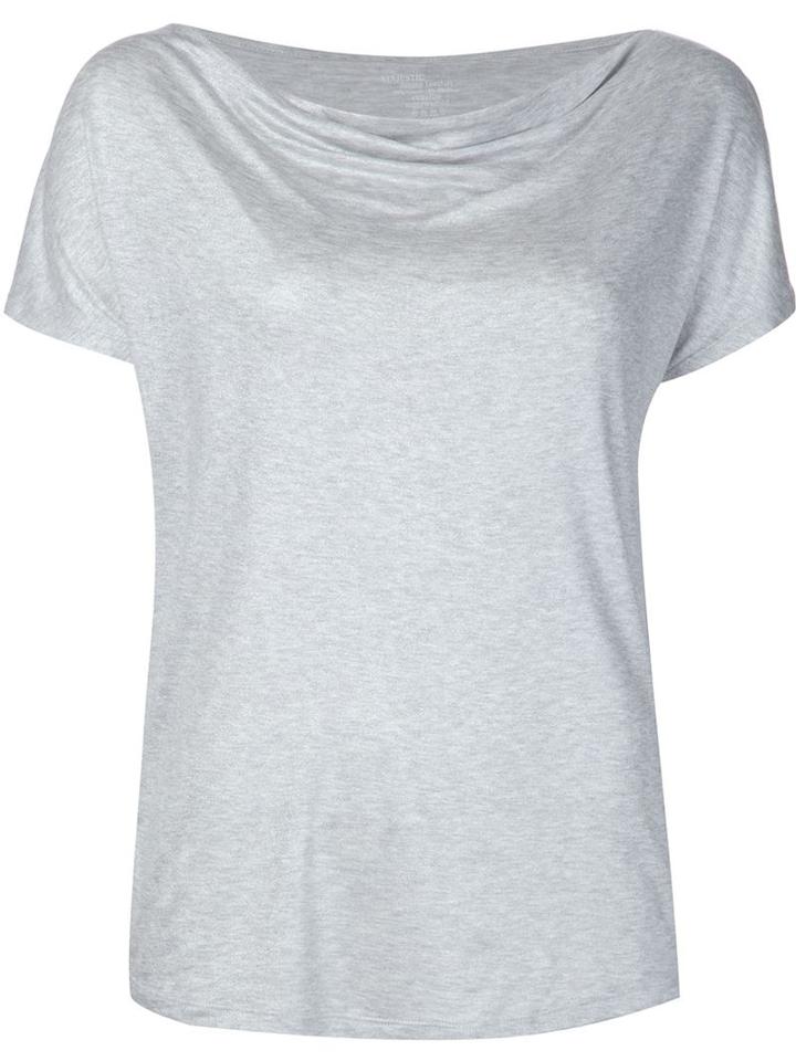 Majestic Filatures Draped Neck T-shirt
