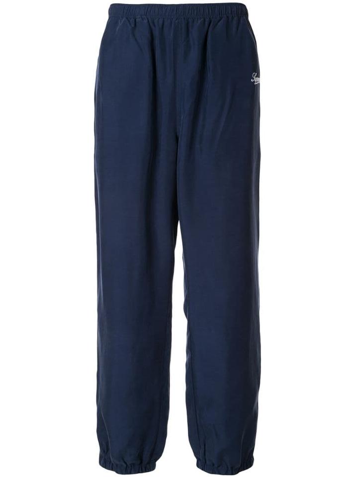 Supreme Logo Track Pants - Blue