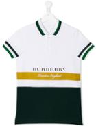 Burberry Kids Striped Polo Shirt, Boy's, Size: 14 Yrs, Yellow