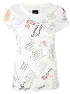 Loha Vete Text Print T-shirt, Women's, Size: Small, White, Cotton