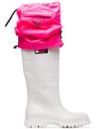 Prada Knee-high Rain Boots - White
