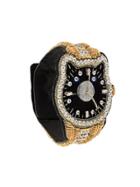 Walter Van Beirendonck Embellished Watch Bracelet - Black