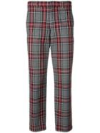 Comme Des Garçons Vintage Plaid Slim Trousers - Grey