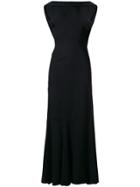 William Vintage 1975 Fitted Cocktail Gown - Black