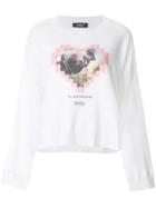 Undercover Graphic Love Heart Sweater - White