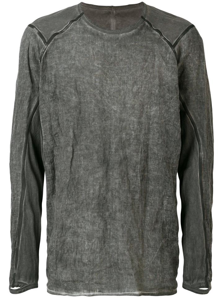 Isaac Sellam Experience Oversized Distressed Top - Grey