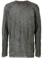 Isaac Sellam Experience Oversized Distressed Top - Grey