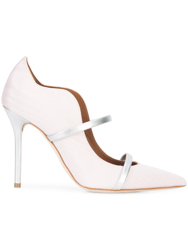 Malone Souliers Maureen Pointed Pumps - Pink & Purple
