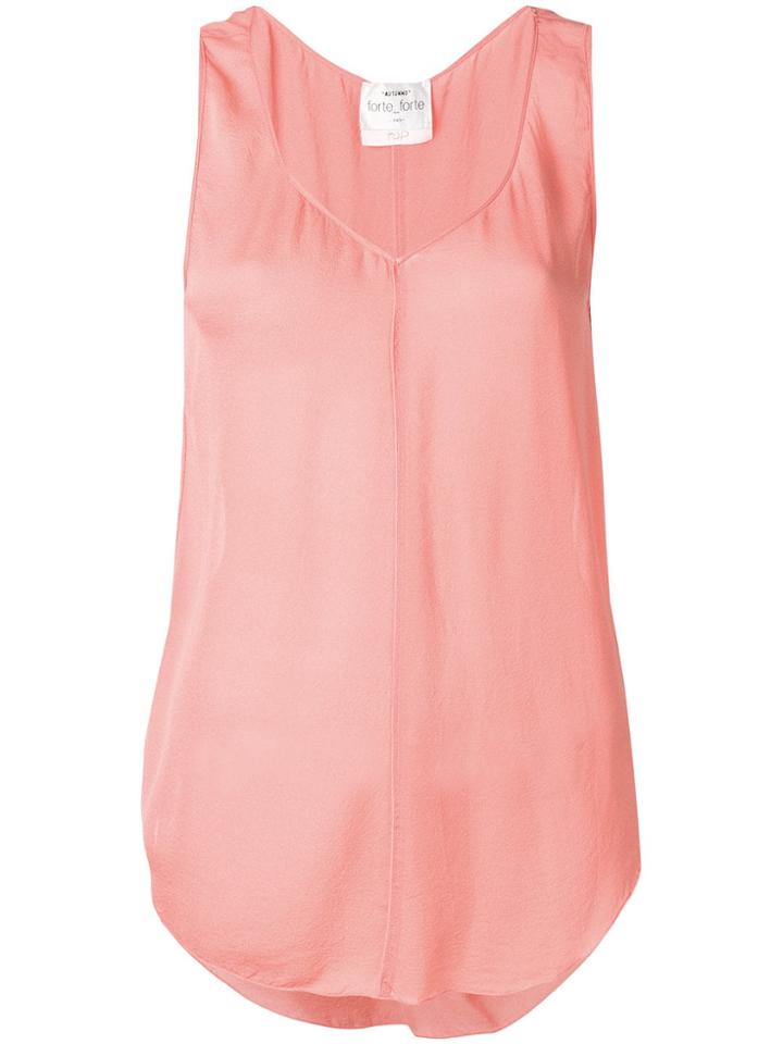 Forte Forte V-neck Tank Top - Pink & Purple
