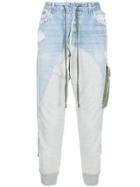 Greg Lauren Jogger Jeans - Blue