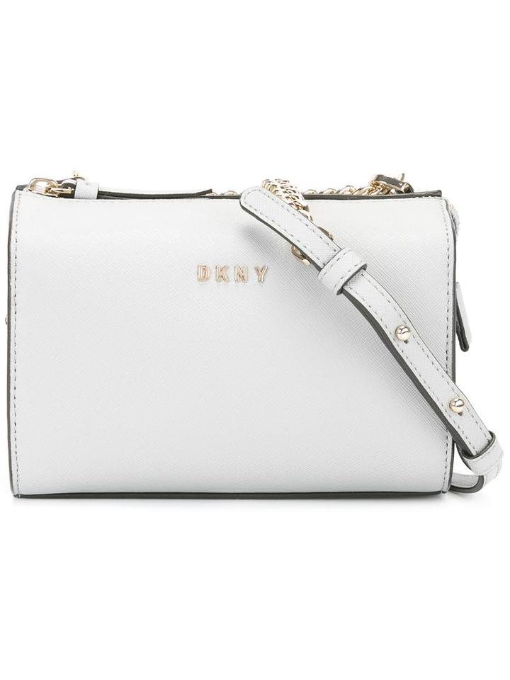 Dkny Chain Strap Crossbody Bag, Women's, Grey, Leather