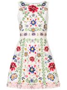 Alice+olivia Embroidered Dress - White